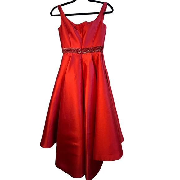 NWT IEENA for Mac Duggal Red Cocktail Dress - Size 0 - Picture 4 of 14